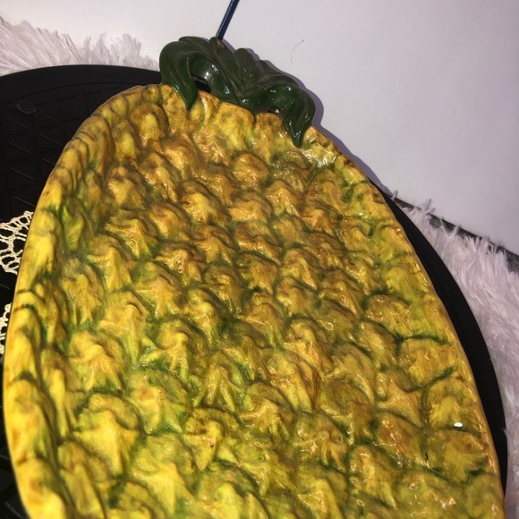 Vintage Pineapple Serving Dish Tray Trinkets - Picture 6 of 16